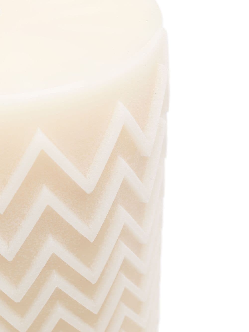 Shop Missoni Zigzag-embossed Candle In Weiss