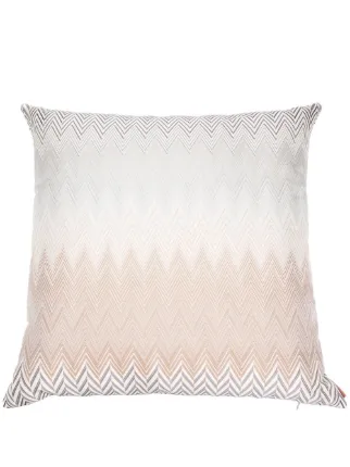 Missoni Home zigzag-jacquard Down Cushion | Neutrals | FARFETCH