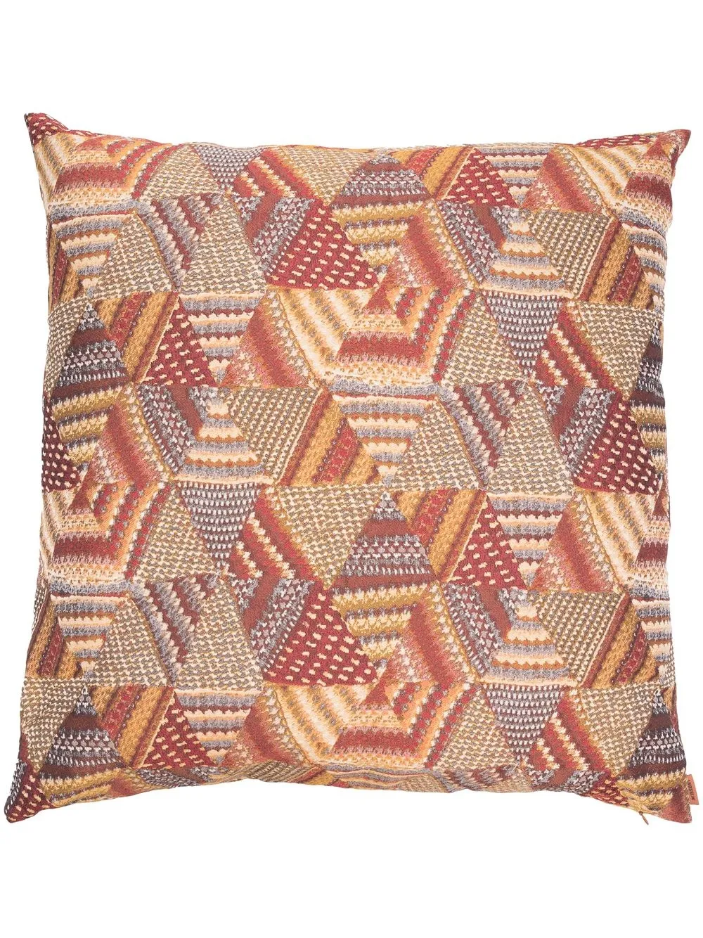 

Missoni Home cojín con motivo geométrico en jacquard - Rojo