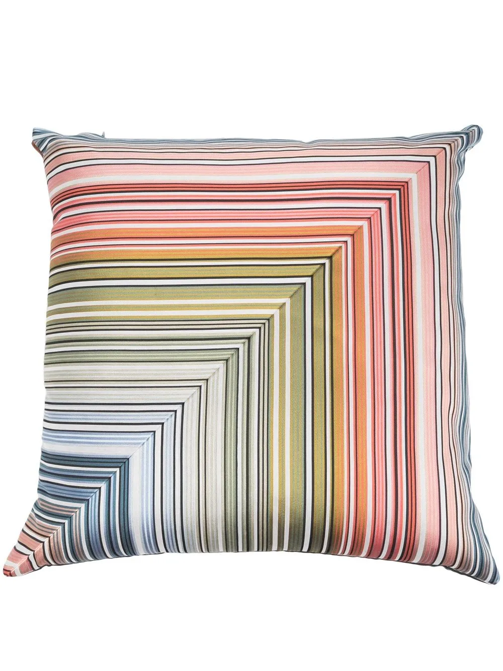 

Missoni Home cojín Brighton con motivo de rayas arcoíris - Azul