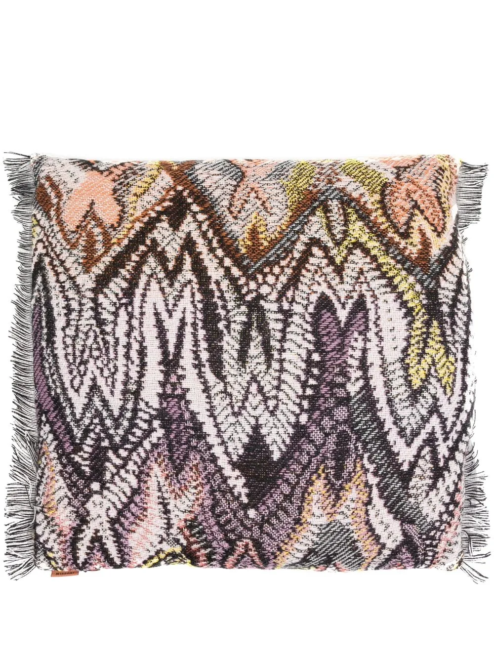 

Missoni Home Bridget zigzag-woven cushion - Black