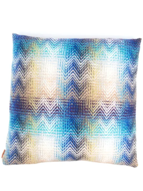 Missoni Home woven-zigzag print cushion