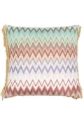 Missoni Home Margot zigzag-woven cushion - Green