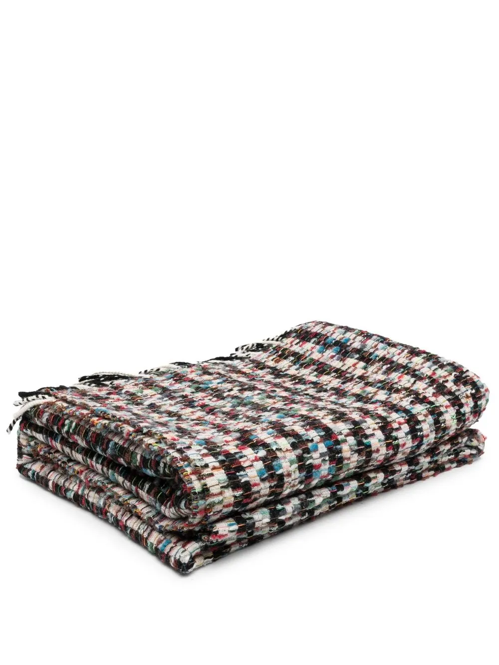 

Missoni Home manta suave con flecos - Negro