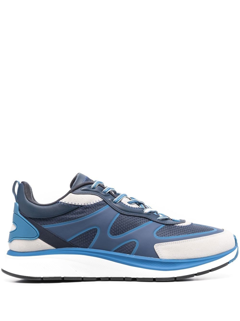 

Zegna tenis bajos con paneles - Azul