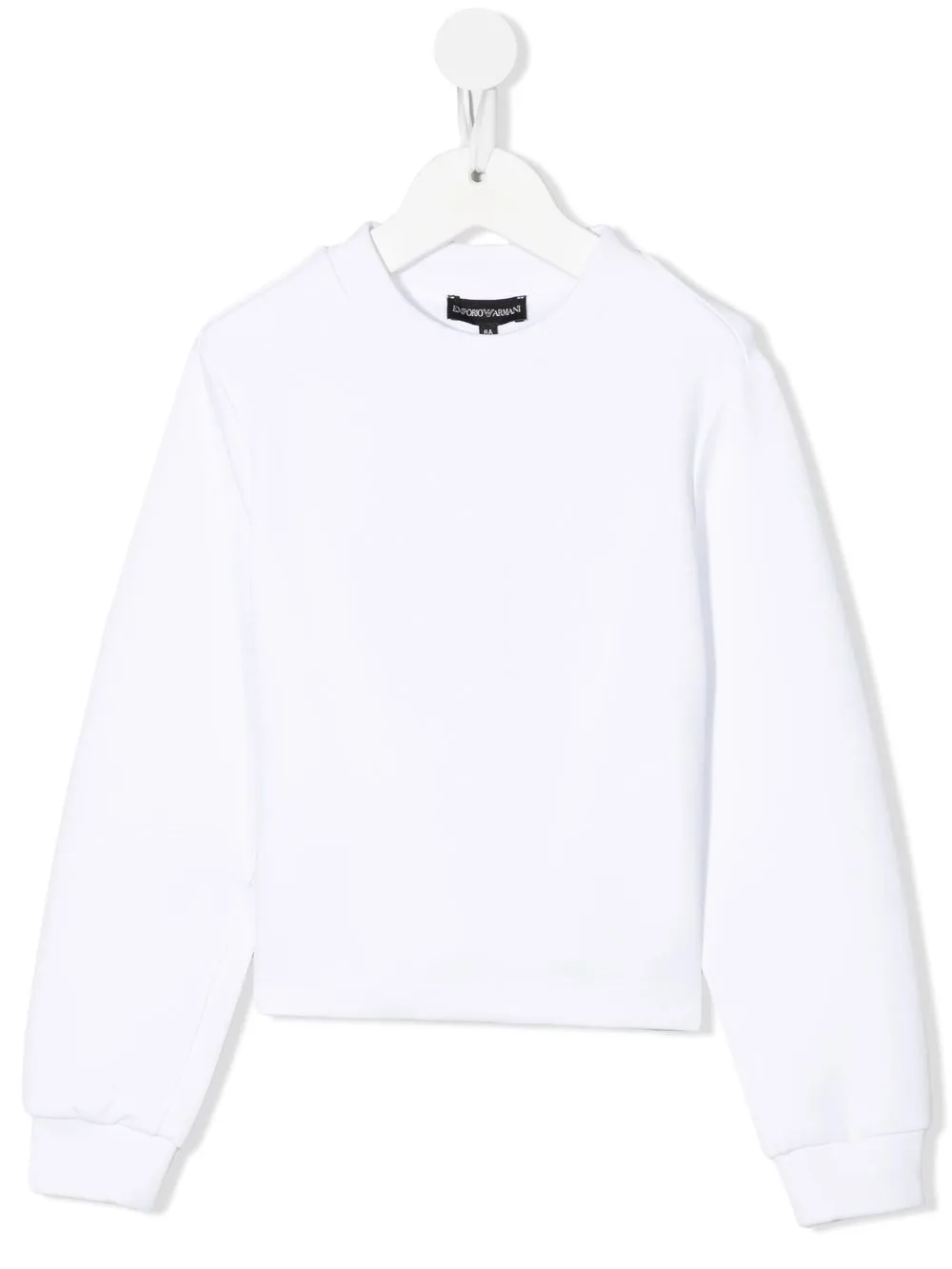 

Emporio Armani Kids sudadera con cuello redondo - Blanco