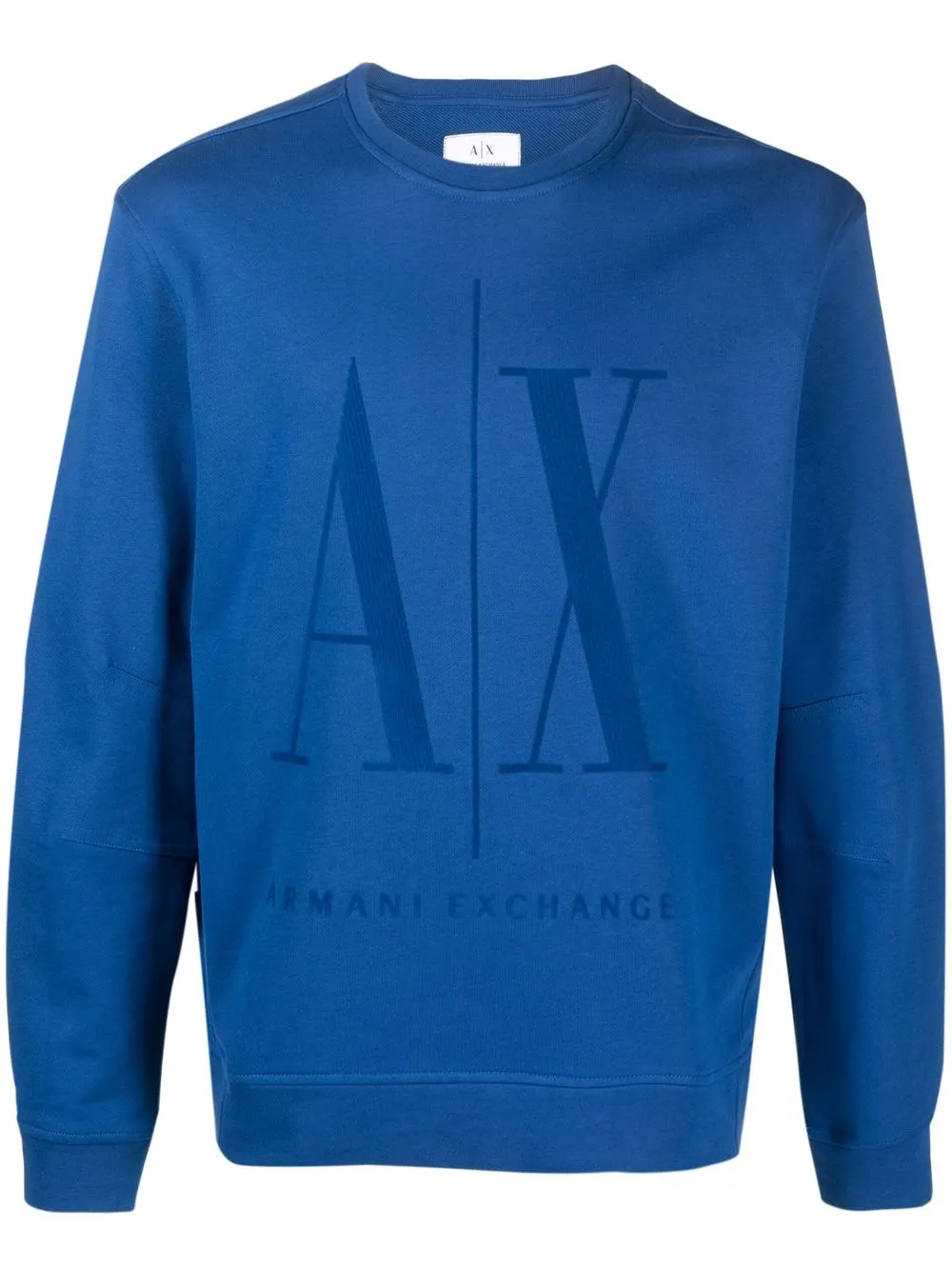 

Armani Exchange textured logo sweatshirt - Blue