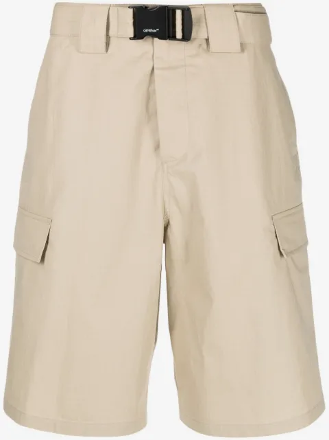 Off-White high-waisted Bermuda shorts
