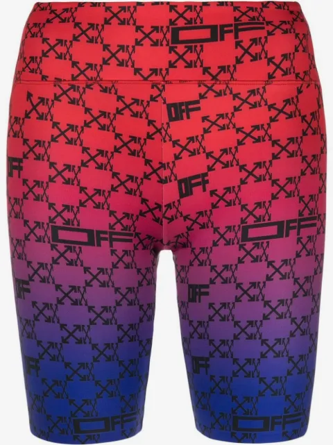 Off-White monogram-print cycling shorts