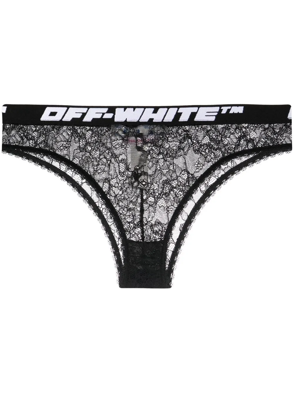 

Off-White calzones con logo en la pretina - Negro