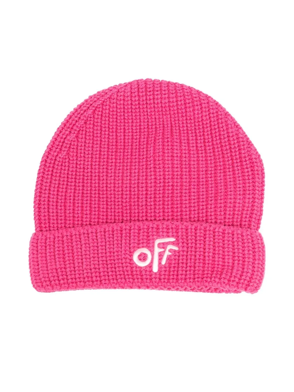 

Off-White Kids gorro con logo bordado - Rosado