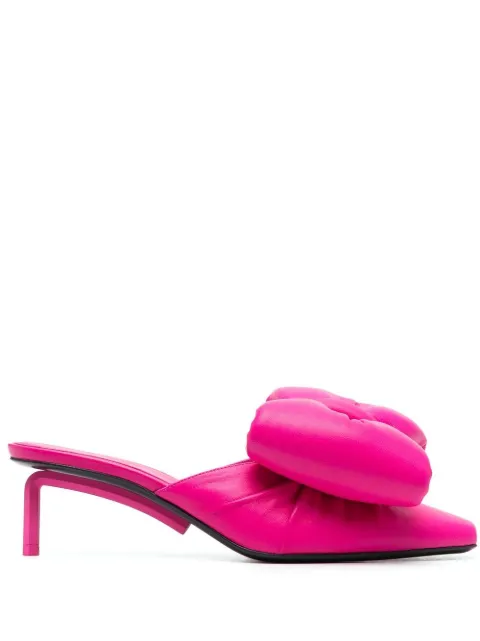 Off-White mules Allen con moño capitonado