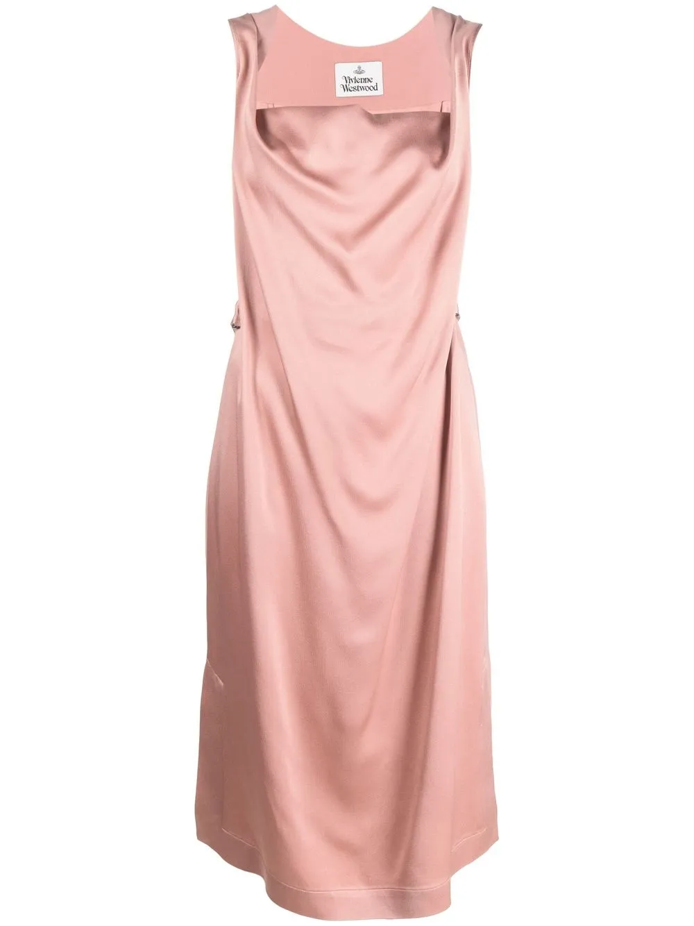 

Vivienne Westwood vestido midi drapeado - Rosado