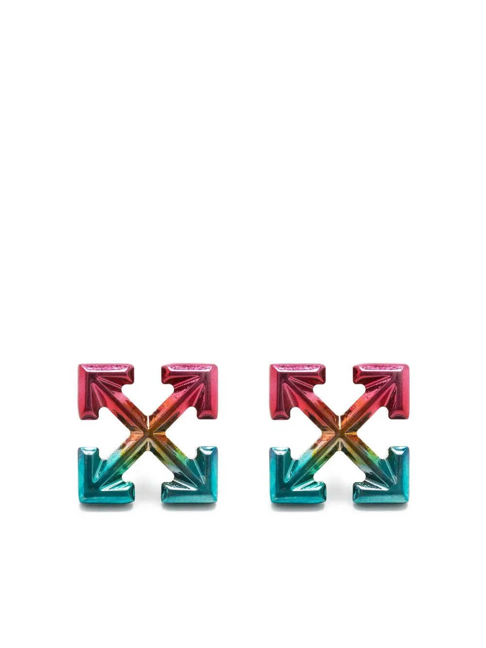 

Off-White Arrow stud earrings - Pink