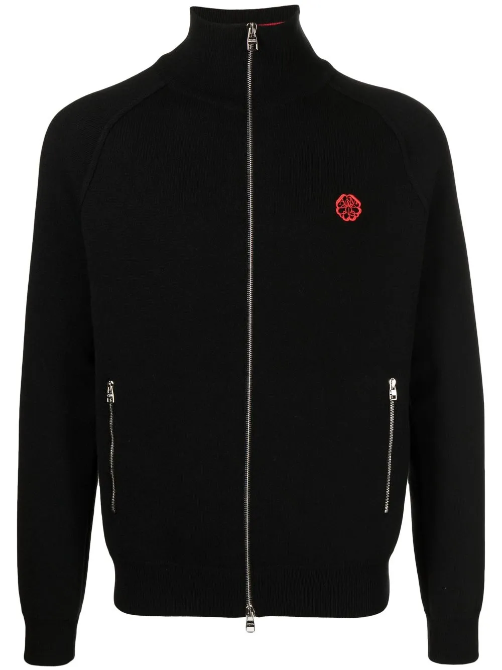 

Alexander McQueen sudadera Seal con logo y cierre - Negro