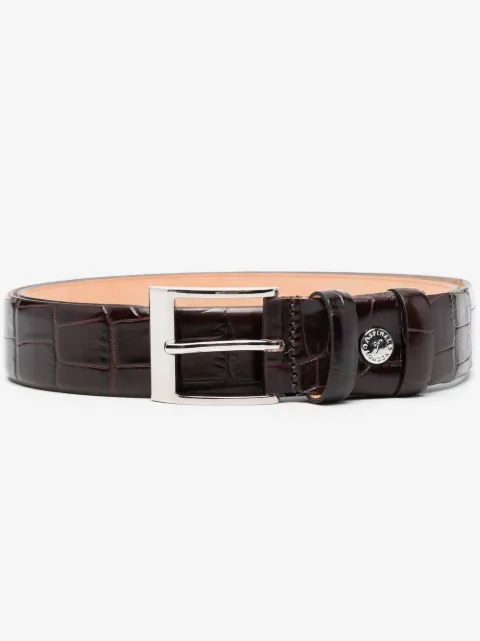 Aspinal Of London crocodille-effect embossed belt