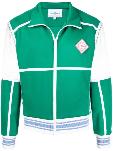 Casablanca panelled bomber jacket