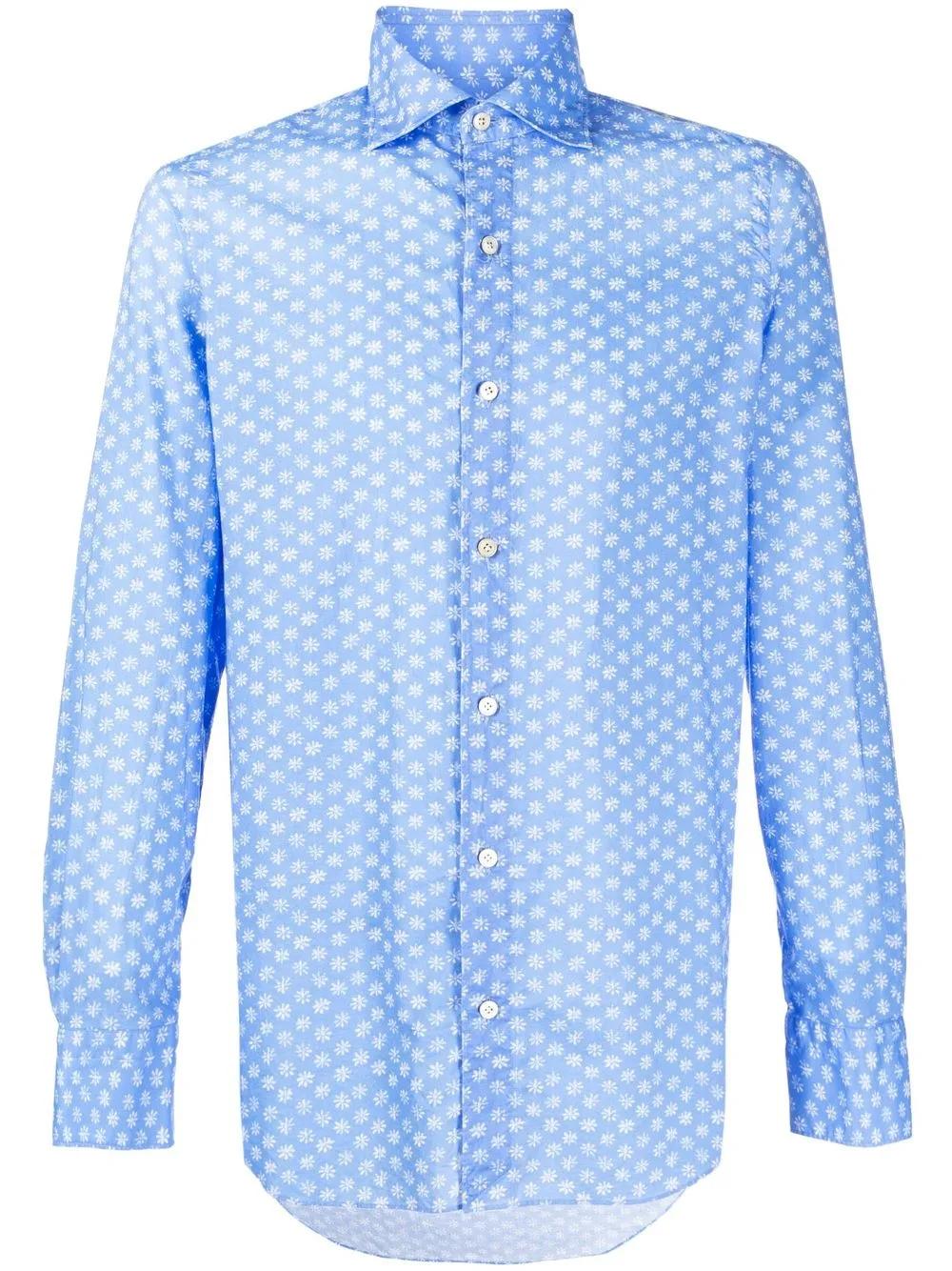 

Finamore 1925 Napoli camisa con estampado floral - Azul