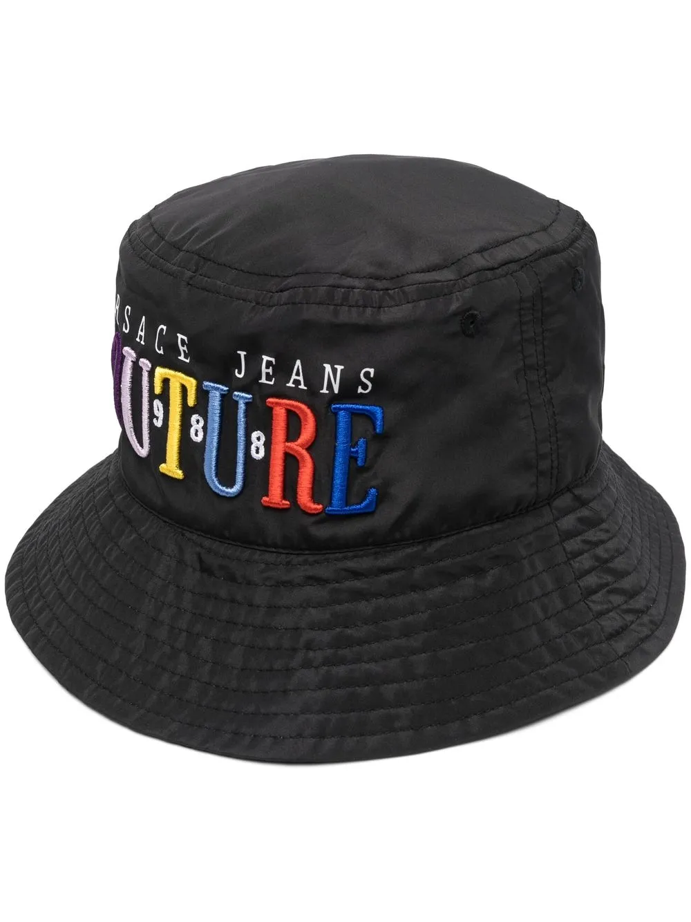 

Versace Jeans Couture logo-embroidered bucket hat - Black