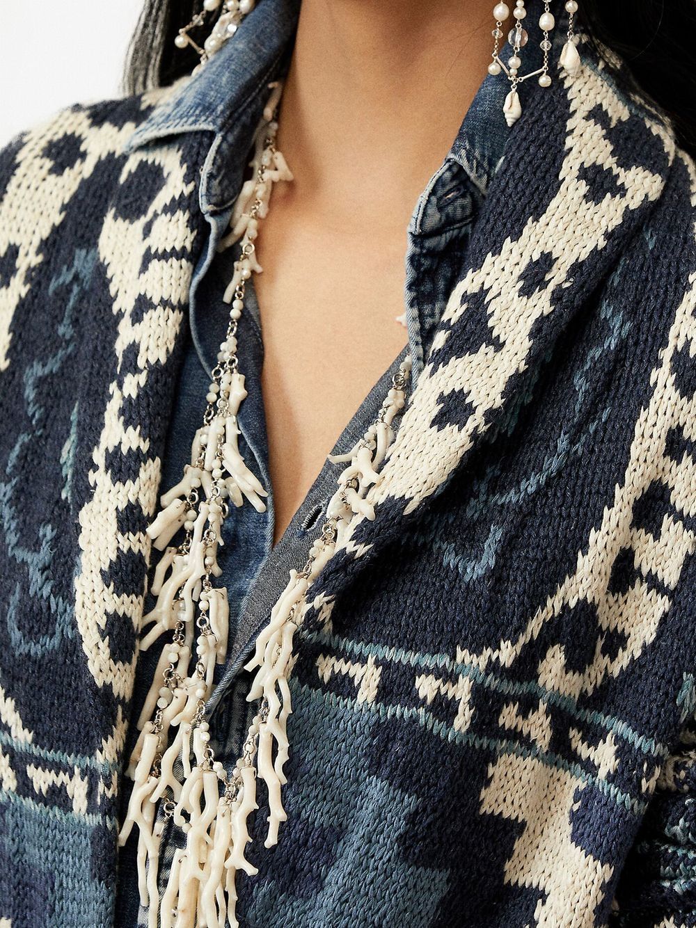 Ralph Lauren Collection ikat-pattern linen-silk Cardigan - Farfetch