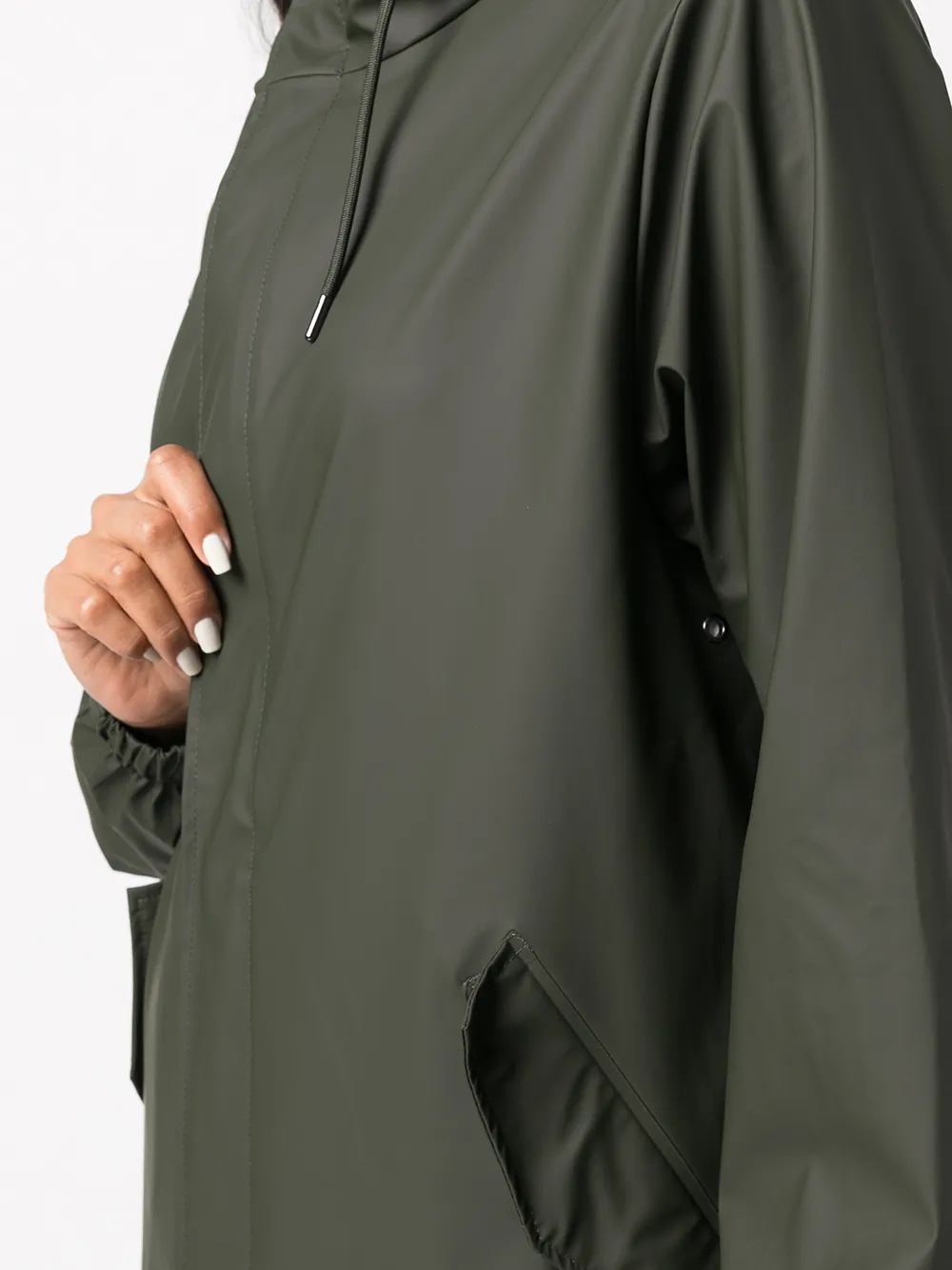 rains hooded shell parka