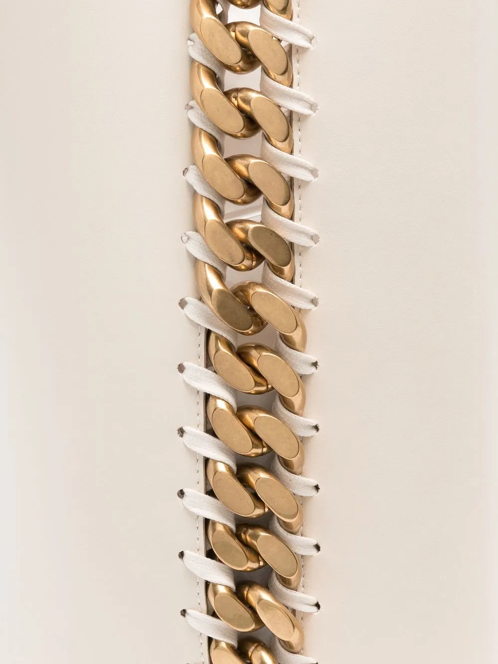 Stella Mccartney Frayme Chain-trim Tote Bag In Neutrals
