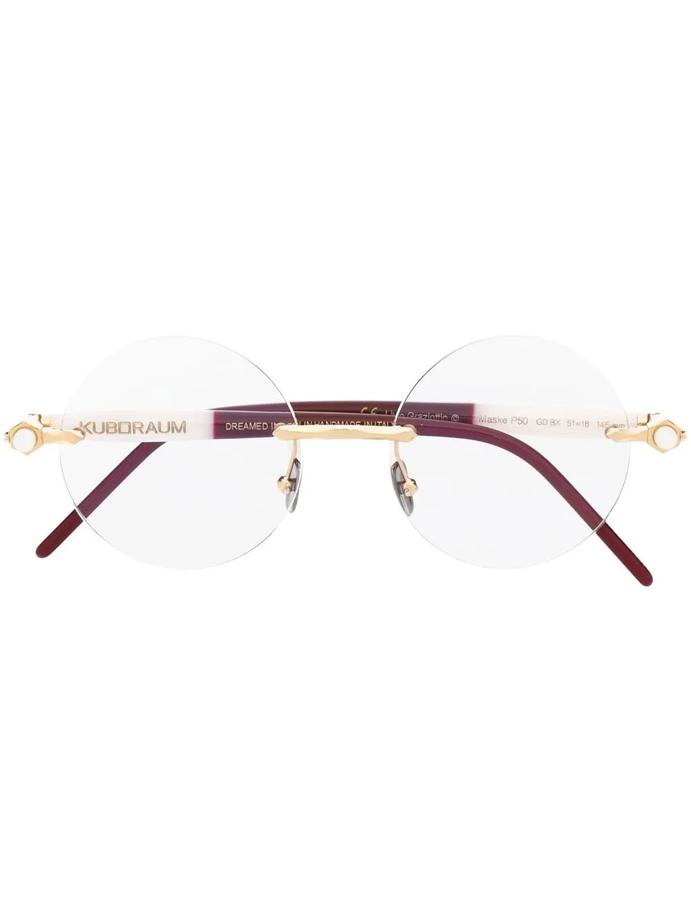 

Kuboraum lentes con armazón redonda - Blanco