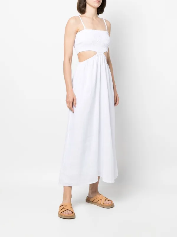 Faithfull The Brand Tayari Linen Midi Dress - Farfetch