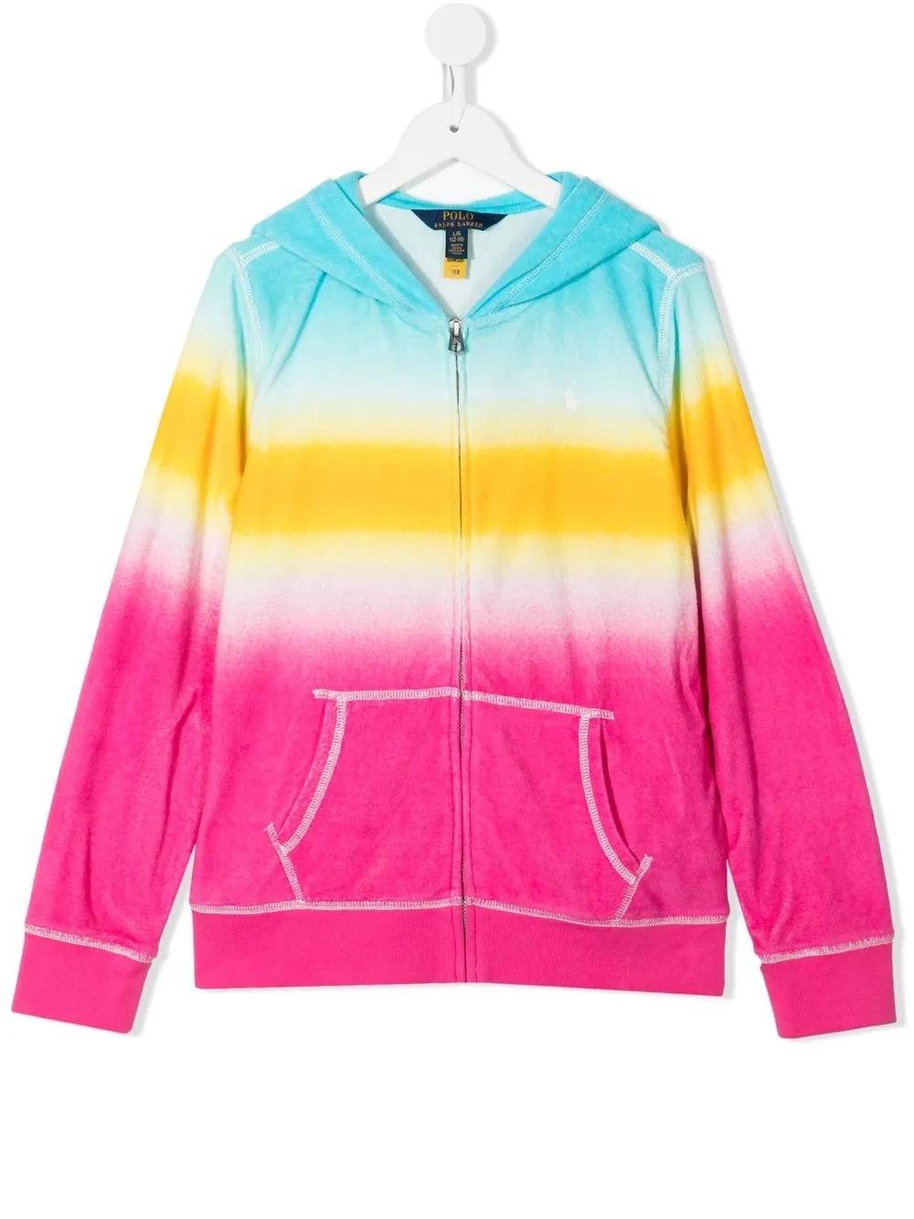 

Ralph Lauren Kids hoodie con motivo tie-dye - Rosado