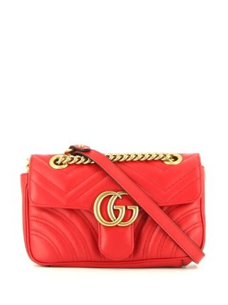 Gucci GG Marmont Leather Mini Chain Bag - Farfetch