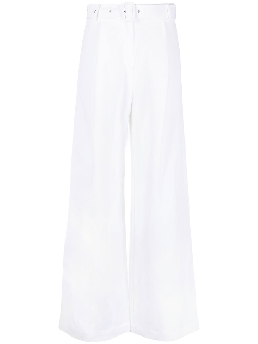 

Co pantalones anchos con tiro alto - Blanco