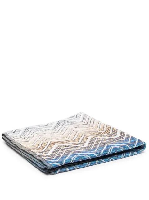 Missoni Home Tolomeo zigzag pattern bath towel
