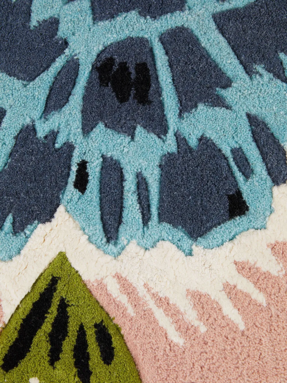 Missoni Floral-patterned Round Rug In Green