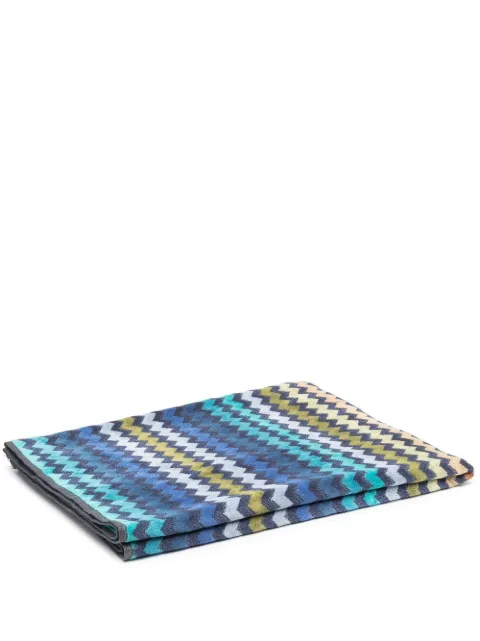 Missoni Home Warner zigzag pattern bath towel