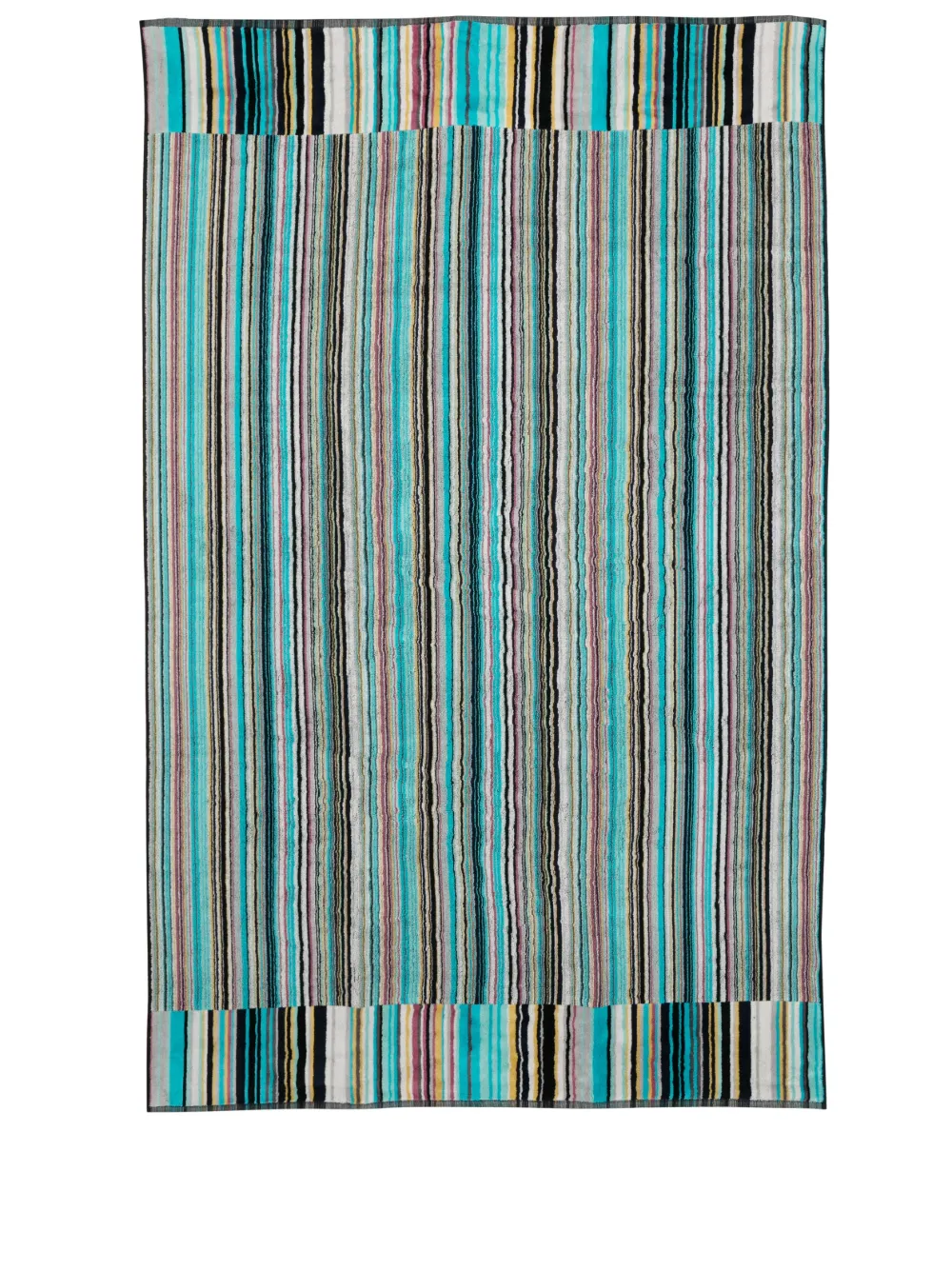 Missoni Jazz Stripe-pattern Towel In Blau