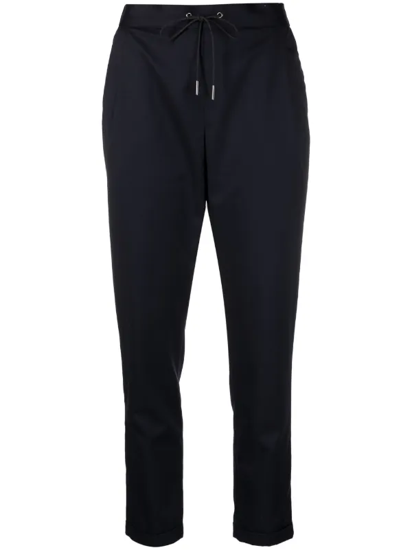 Fabiana Filippi Drawstring Tapered Trousers | Blue | FARFETCH NZ