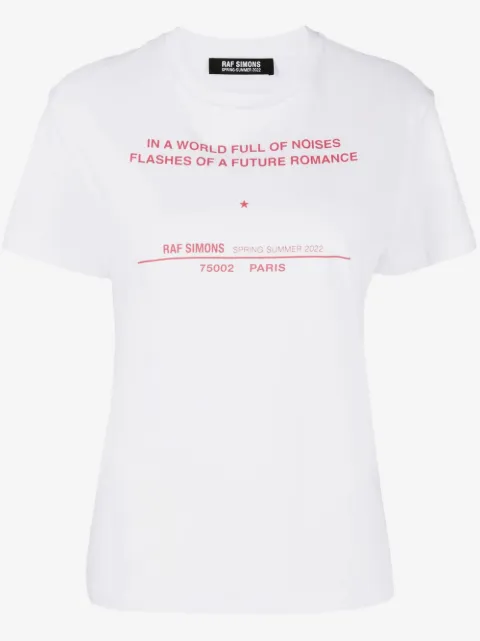 Raf Simons Tour-print short-sleeve T-shirt