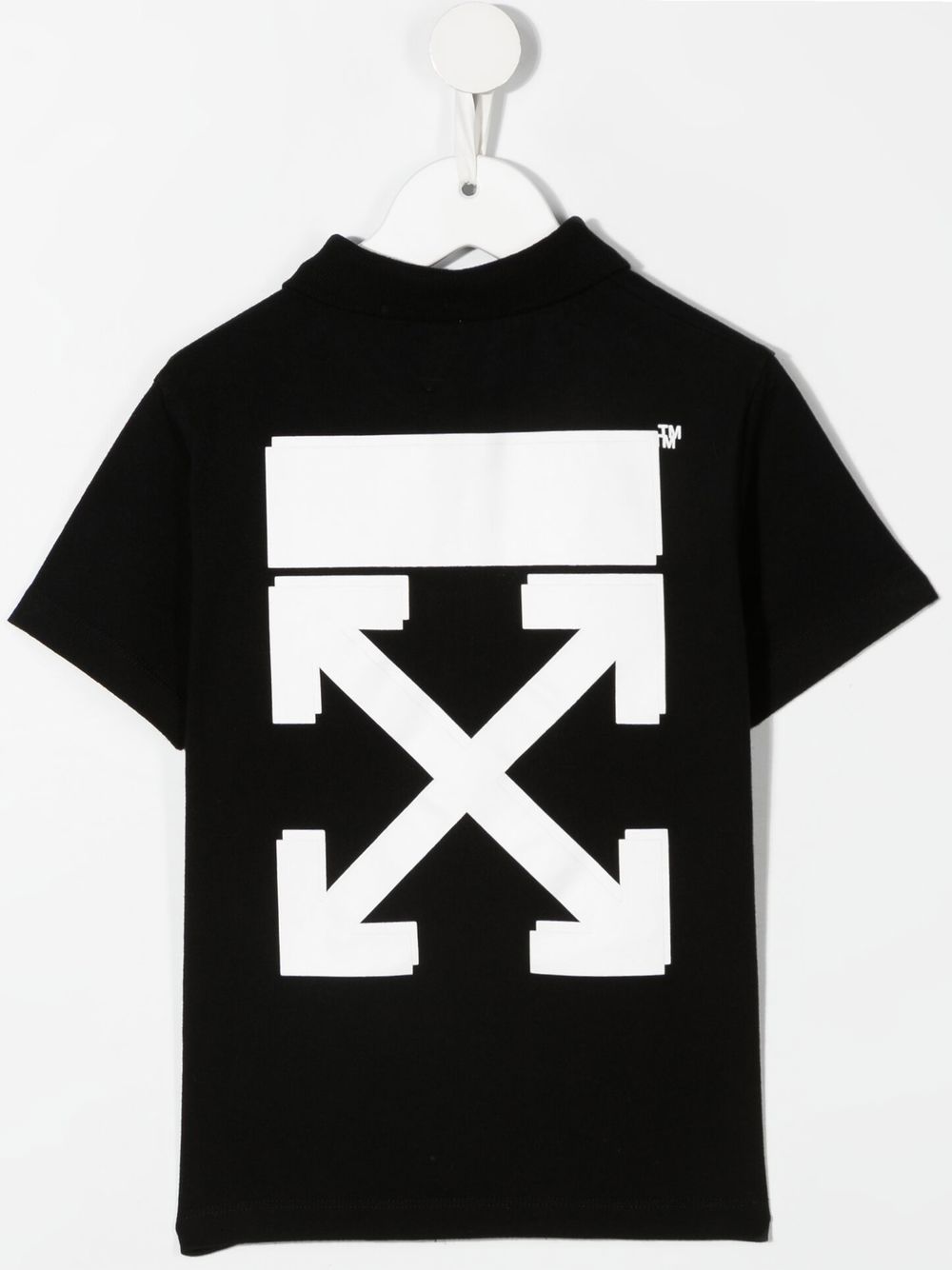 Off-White Kids Poloshirt met logoprint - Zwart