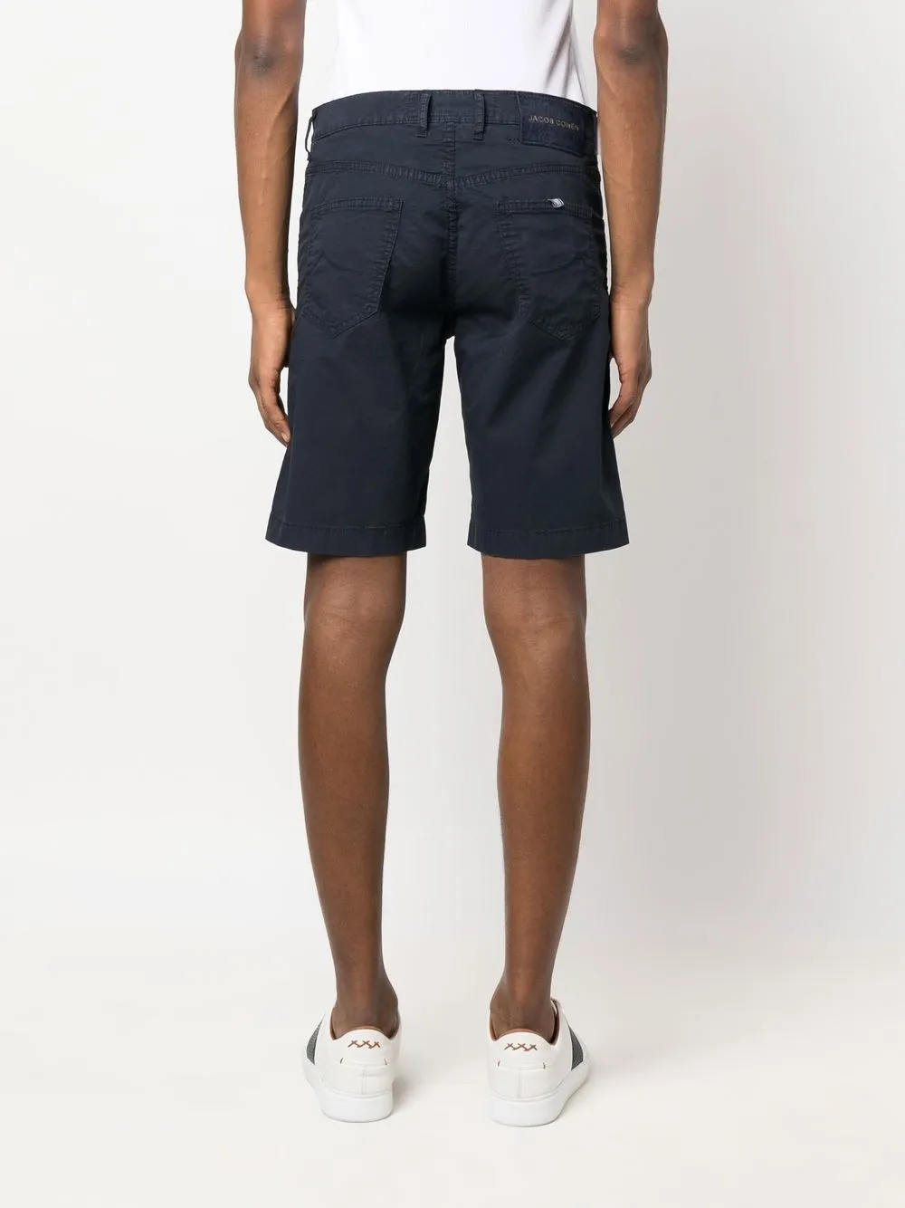  Jacob Cohën Chino Shorts Mit Logo Patch   Blau 