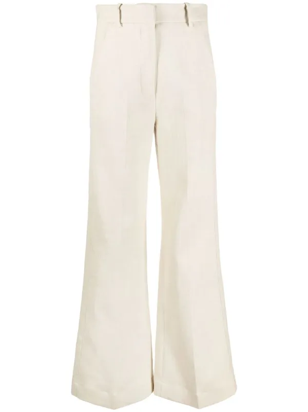 ★OVERDUEFLAIR★COTTON STRAIGHT PANTS Gia Satin Wide-Leg Pants | GUESS Factory