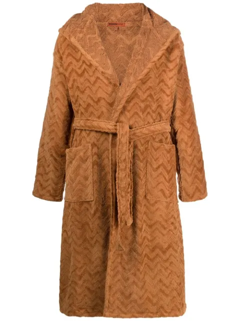 Missoni Home zigzag-pattern bathrobe