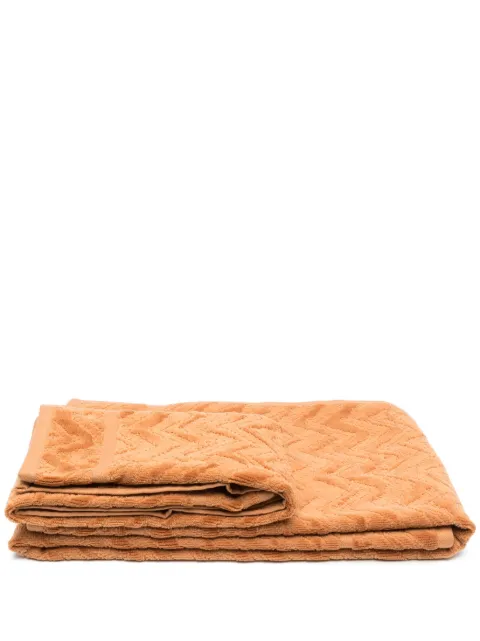 Missoni Home zig-zag-print cotton bath towel 