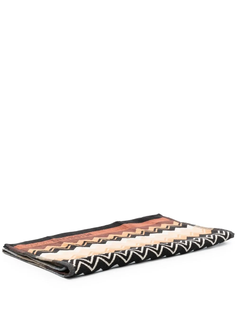 

Missoni Home zig-zag print bath towel - Brown