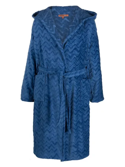 Missoni Home zigzag-pattern bathrobe