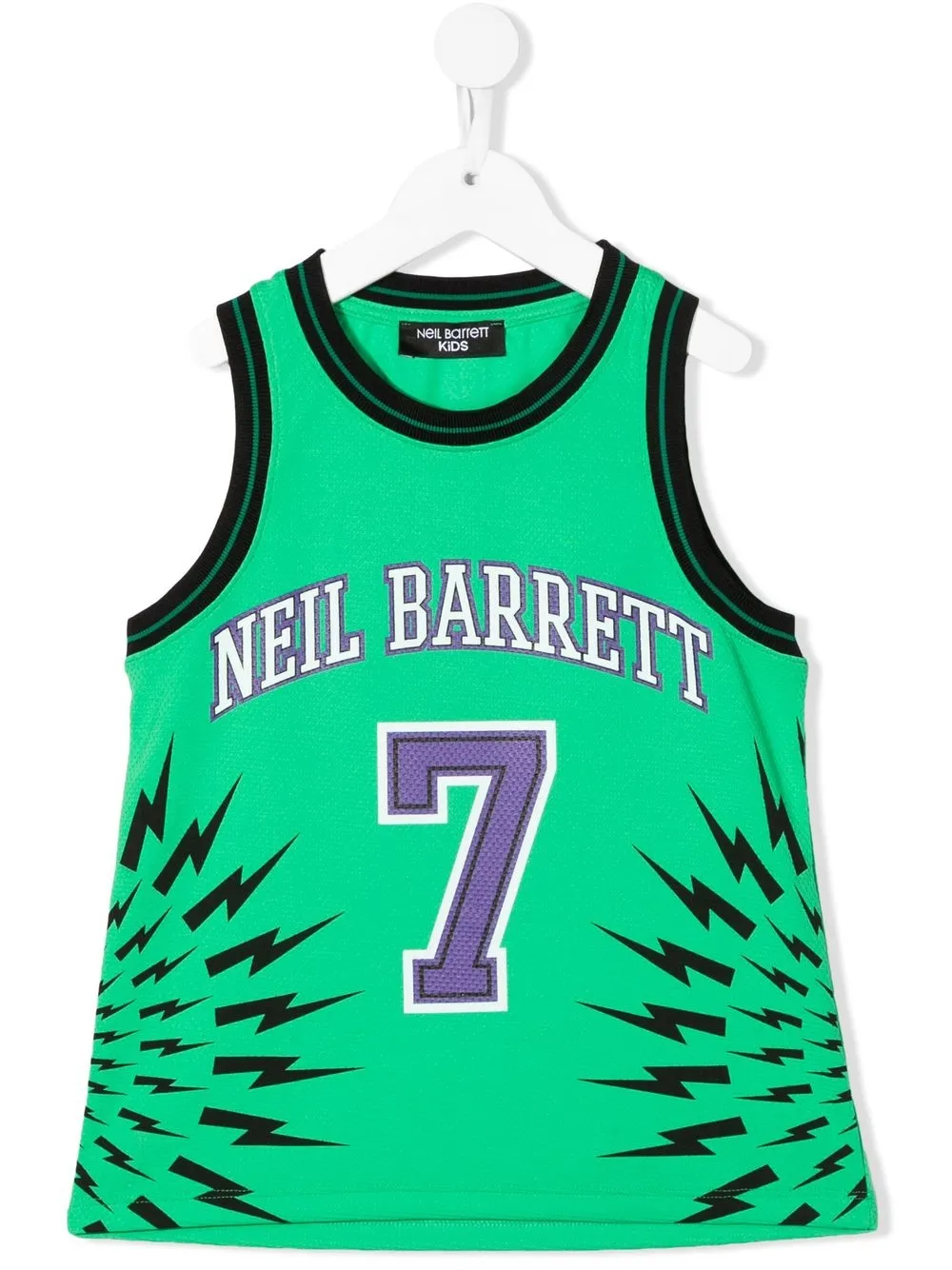 

Neil Barrett Kids camiseta con logo estampado - Verde