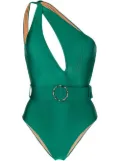 Noire Swimwear one-shoulder swimsuit - Green