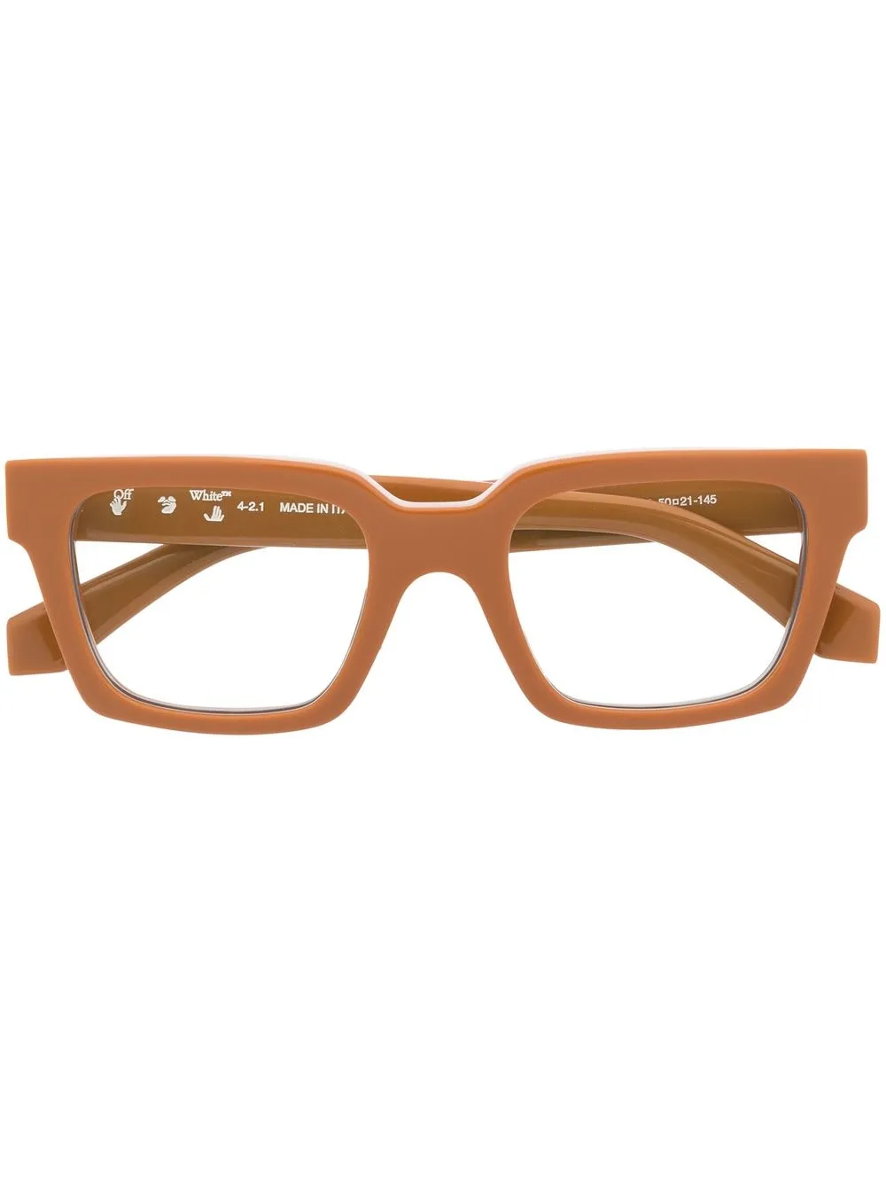 

Off-White Arrow square-frame glasses - Neutrals