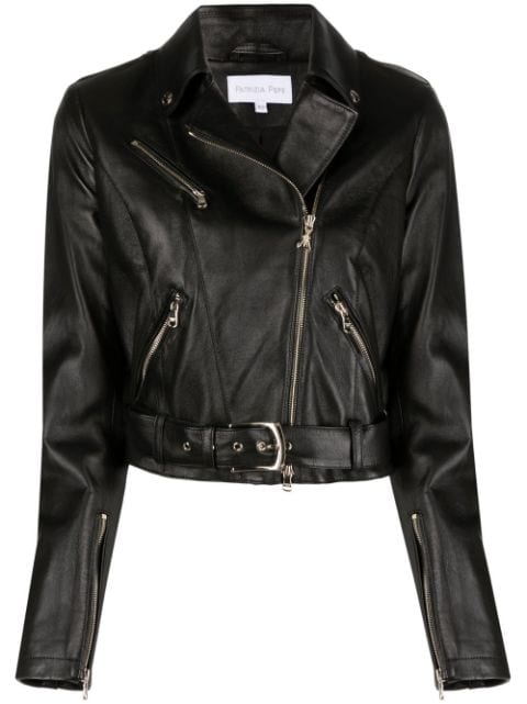 Patrizia Pepe long sleeve biker jacket