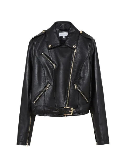 Patrizia Pepe long sleeve biker jacket