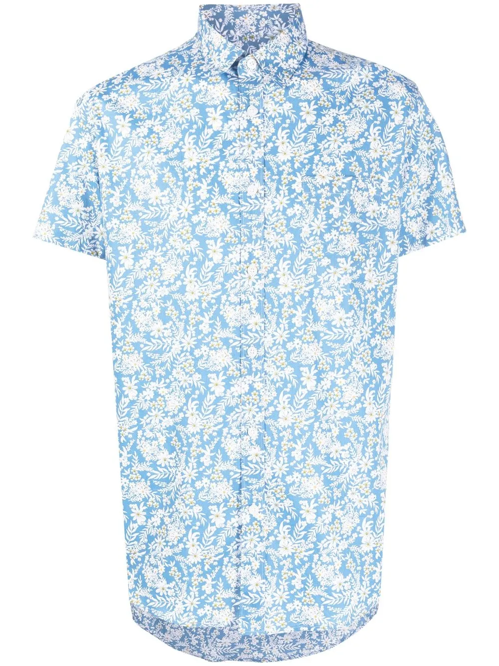 

Daniele Alessandrini floral-print short sleeved shirt - Blue